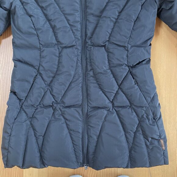 MONCLER Women's Black Quilted Down Puffer Long Jacket Size 1/US S - Picture 12 of 16